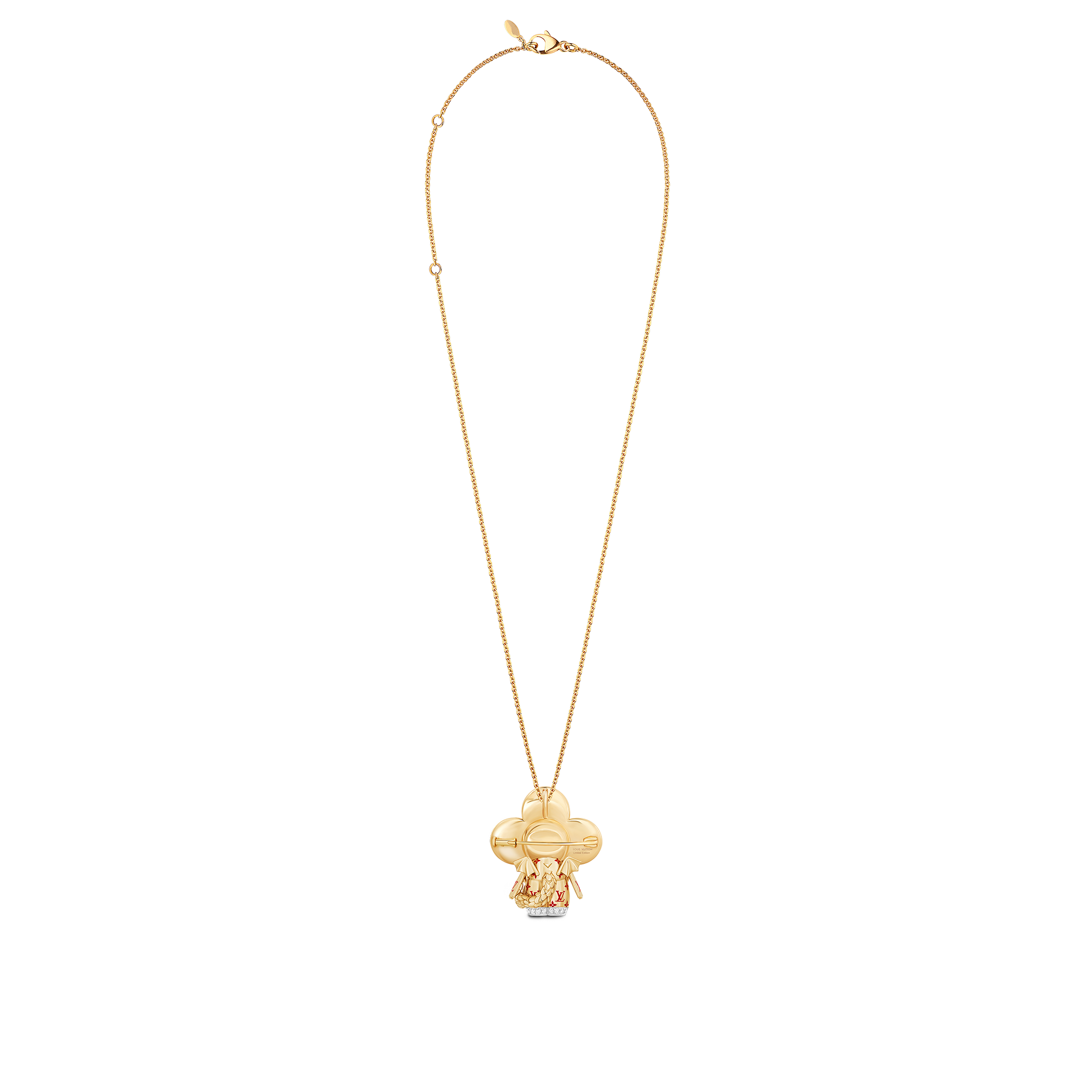 [SALE]ヴィトン Vuitton レア LV Dragon Pendant Louis Vuitton Dragon Pendant Necklace - Silver | Editorialist
